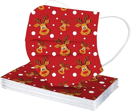 Miniatura 5 de 50 cubrebocas desechables florales para adultos, 3 capas con diseños de leopardo y arco iris para mujeres, cubrebocas desechable para vacaciones