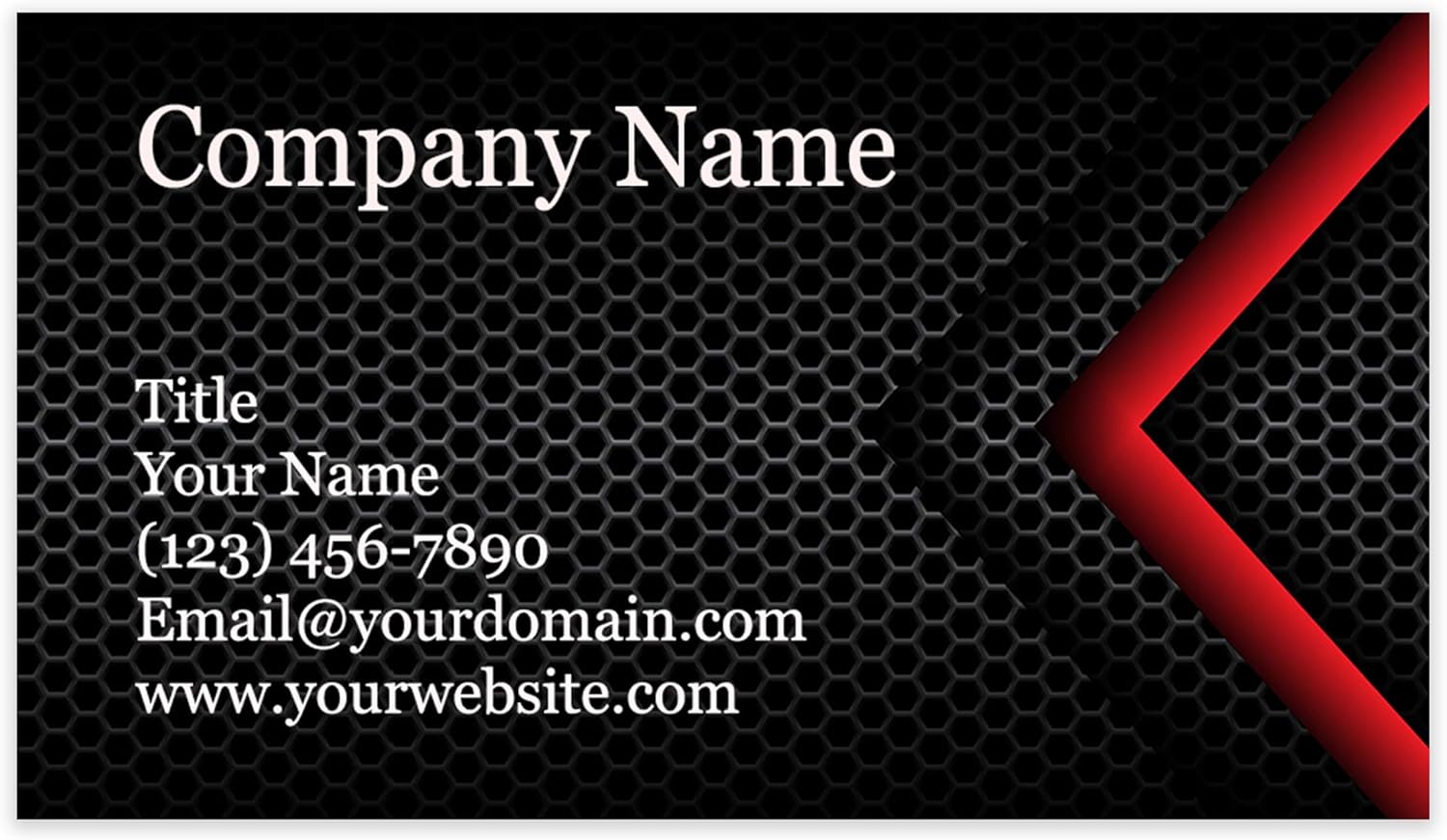 Premium Personalized Business Cards 3.5" x 2" - 100 Cards - 14Pt, Recycled, 28PT Business Cards - All Business Designs - 40+ Designs - 100% Made in the U.S.A. - Same Day Shipping (Red Arrow)