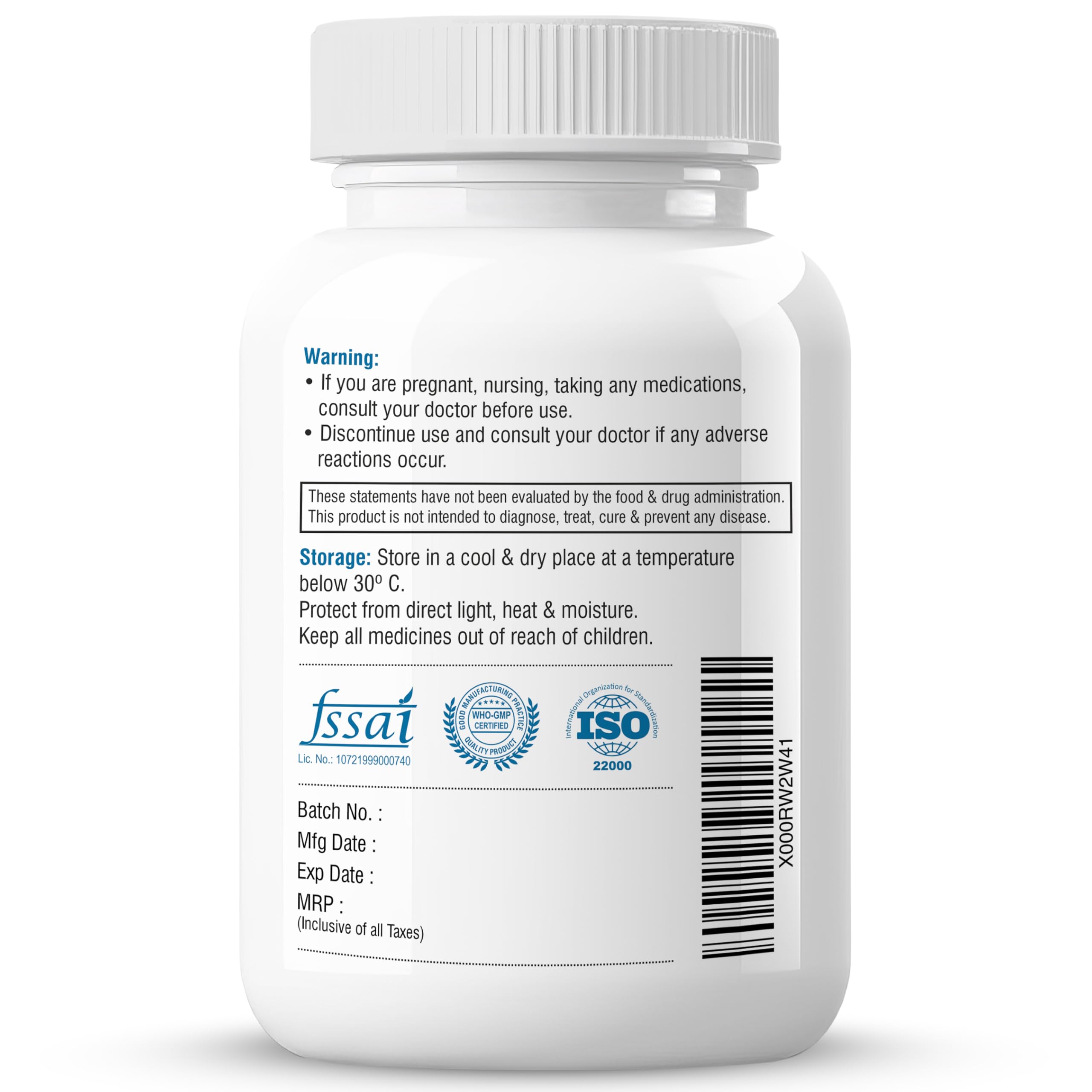 Biotrex Hyaluronic Acid - 100mg (60 Capsules), Dietary food supplement 1