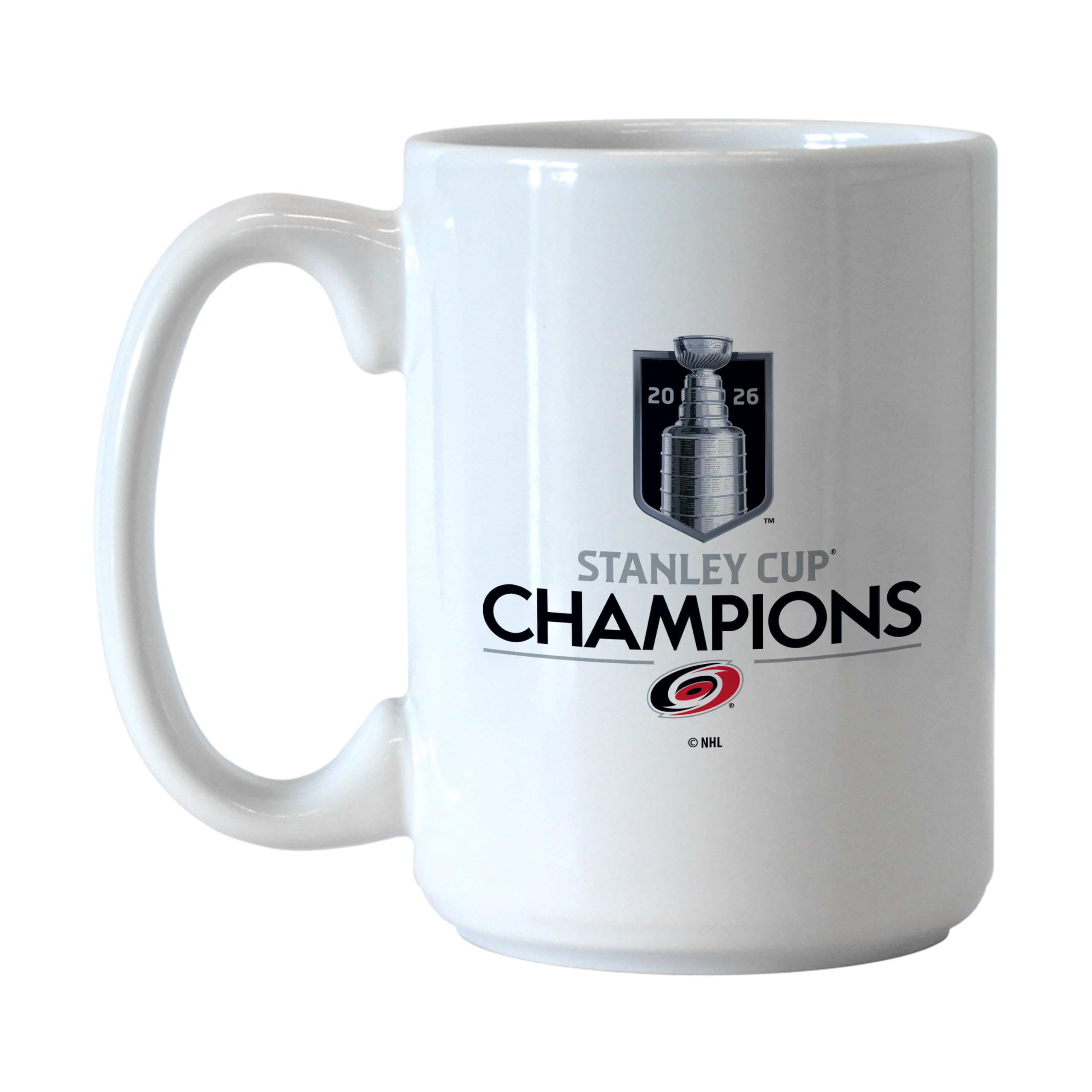 Logo Brands Carolina Hurricanes Nhl Nhl Stanley Cup Champions 15 Oz Ceramic Coffee Mug | Commemorative Champs Design | Ceramic | 15 Fluid Ounces