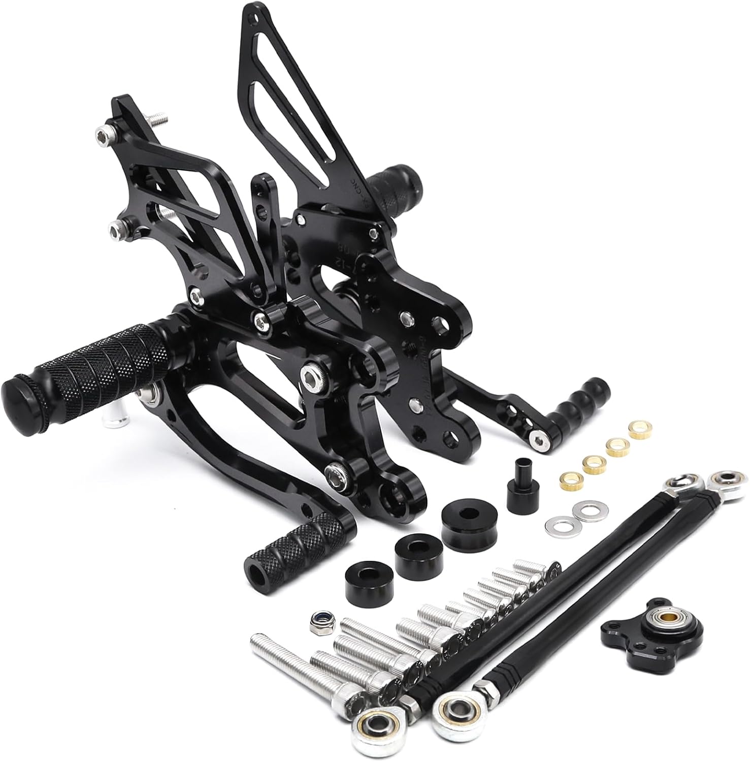 PROCNC Motorcycle Racing Fully Adjustable Rearset Footrests Foot Pegs Rear Set Replace For CBR600RR 2003 2004 2005 2006
