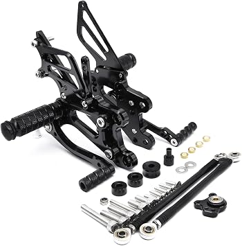 PROCNC Motorcycle Racing Fully Adjustable Rearset Footrests Foot Pegs Rear Set Replace For CBR600RR 2003 2004 2005 2006