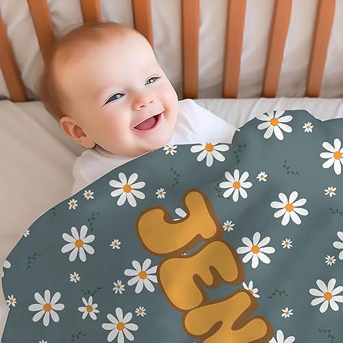 Vista 32 de Hyturtle Mantas de bebé personalizadas para niñas, mantas de bebé personalizadas para niñas, manta de bebé rosa floral, el mejor regalo para bebé