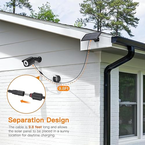 Miniatura 5 de Luces solares para exteriores, luz solar de seguridad con sensor de movimiento, luces de inundación solares con 3 modos de iluminación, luz