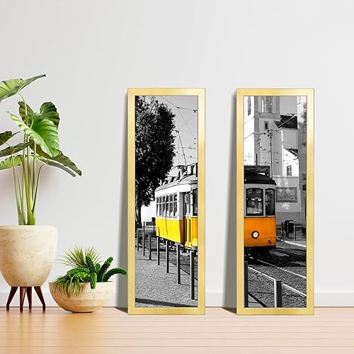 Vista 638 de LaVie Home - Portarretratos de 18 x 24 pulgadas, fotos de 16 x 20 pulgadas con paspartú, de 18 x 24 pulgadas sin paspartú, plexiglás pulido, Negro