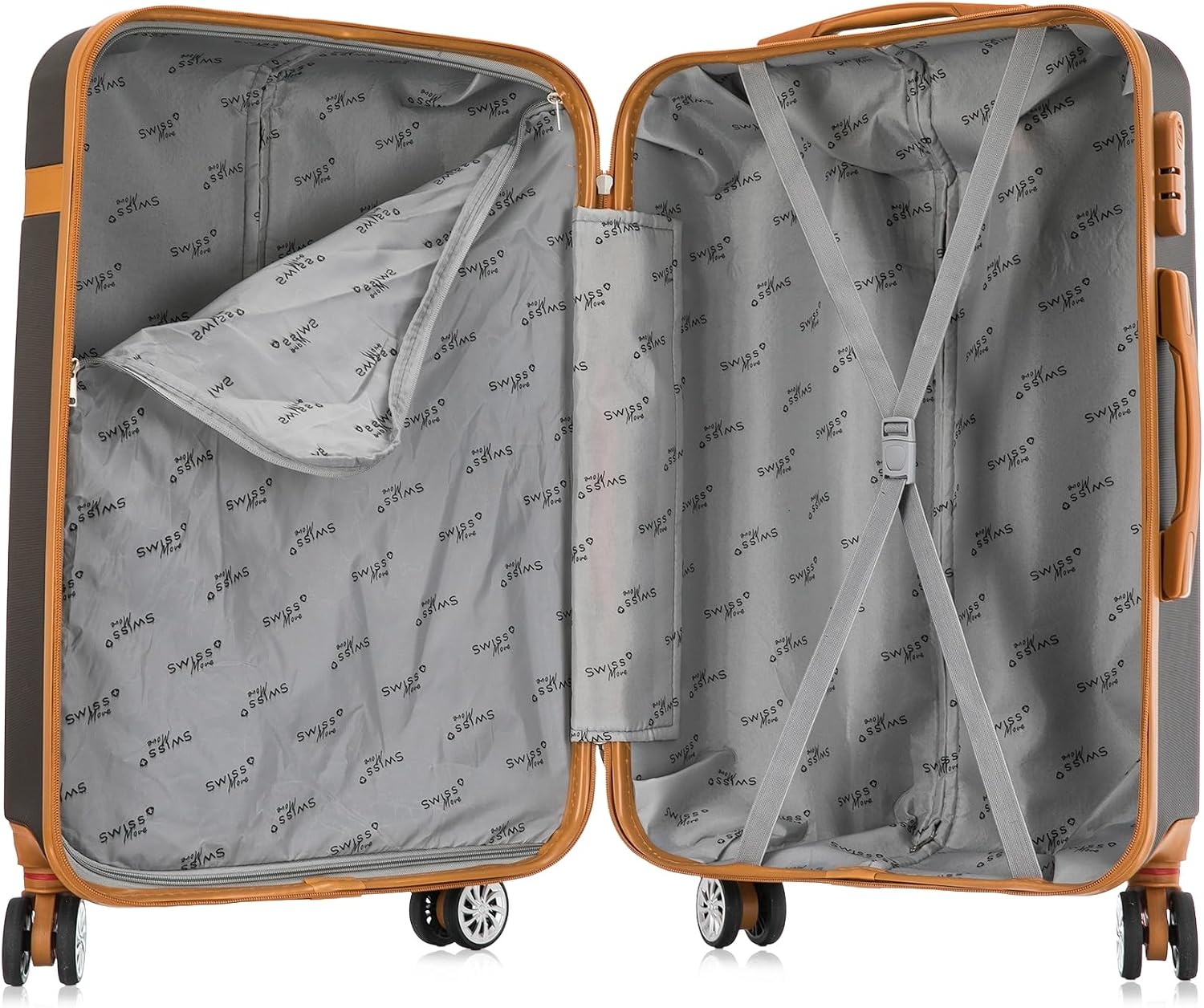 Kit de malas de viagem P/M Bruges Swiss Move Marrom