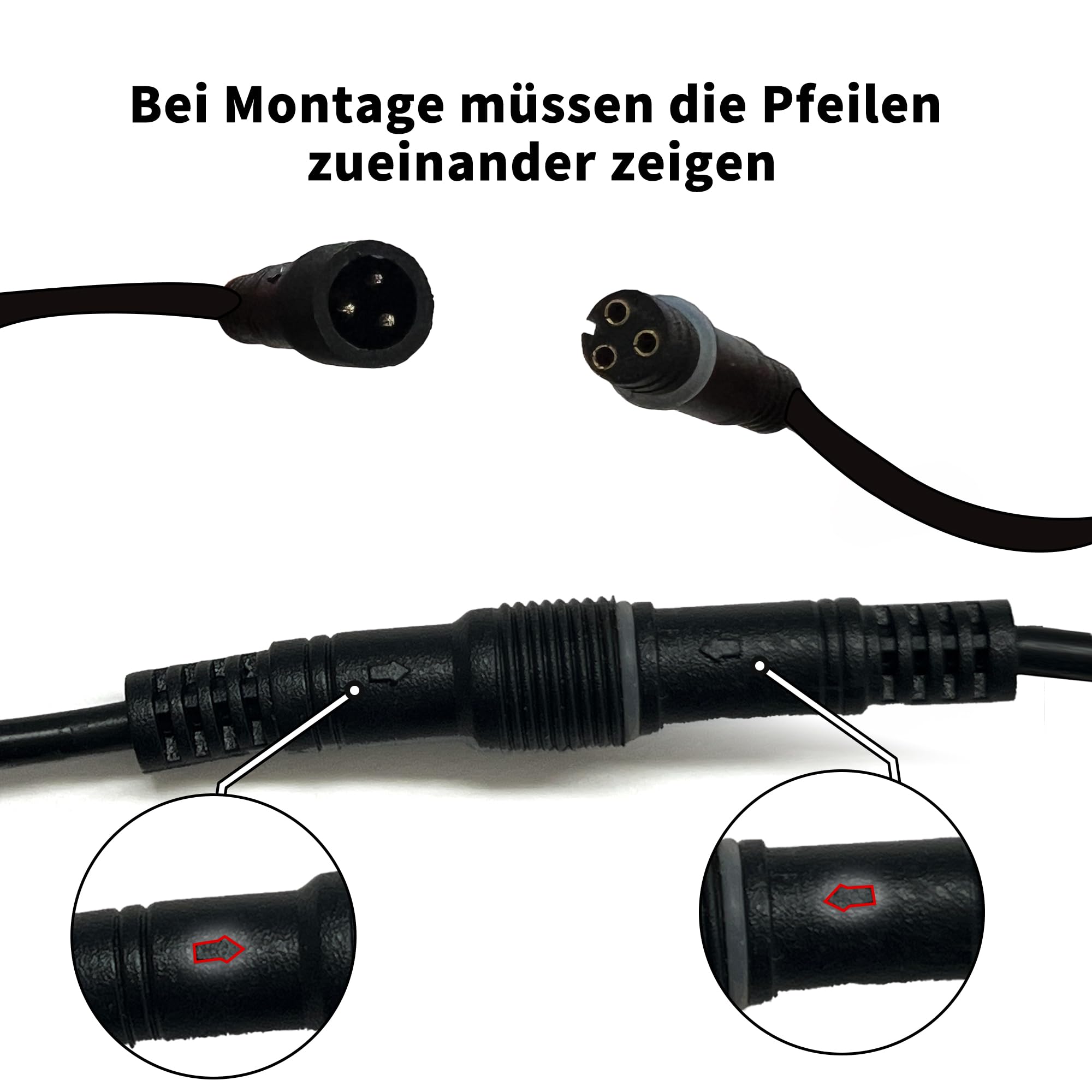Köhko Tira de iluminación LED multicolor 60 cm impermeable para cascada 60 cm multicolor