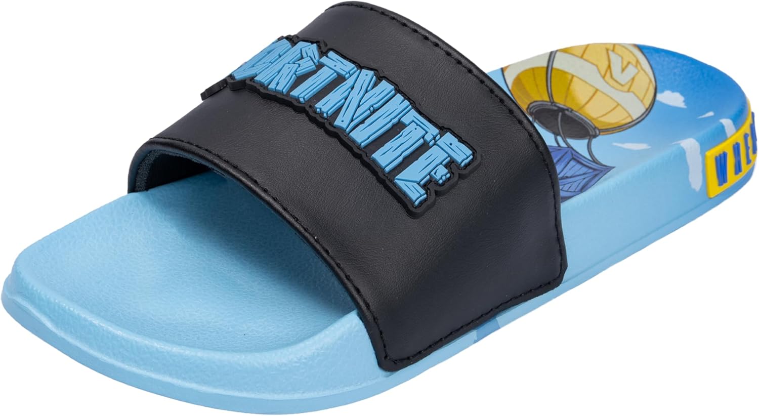 Ground Up Fortnite Youth Soccer Slides Sandals Boys Kids Athletic Shower Pool Beach Summer Slip-On Lightweight Cushioned Gaming Footwear