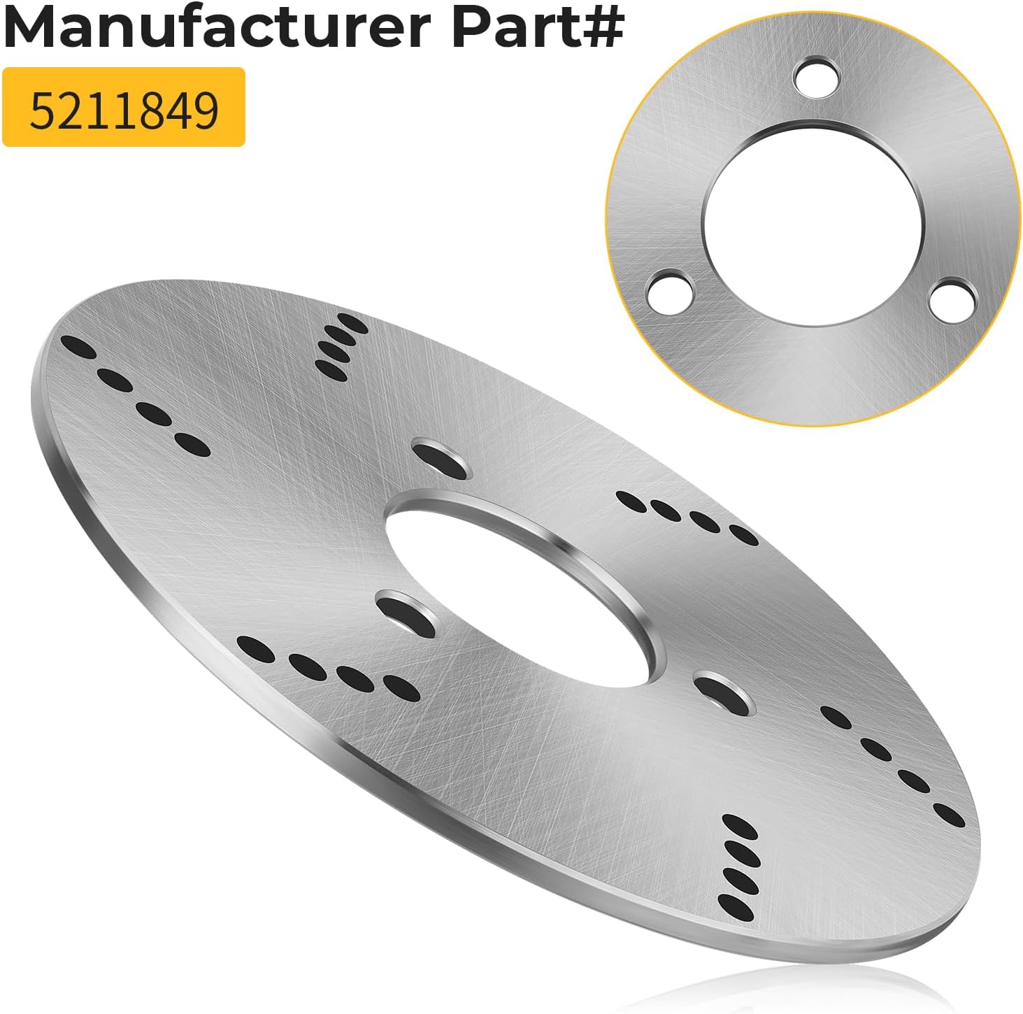 M MATI Rear Brake Disc Rotor for Polaris Trail Blazer 250 1999-2000 Scrambler 400 500 1998-2000 Trail Boss 325 Xplorer 250 Magnum 325 500 Xpedition 325 425 2000 Sport 400L 1999 5211849