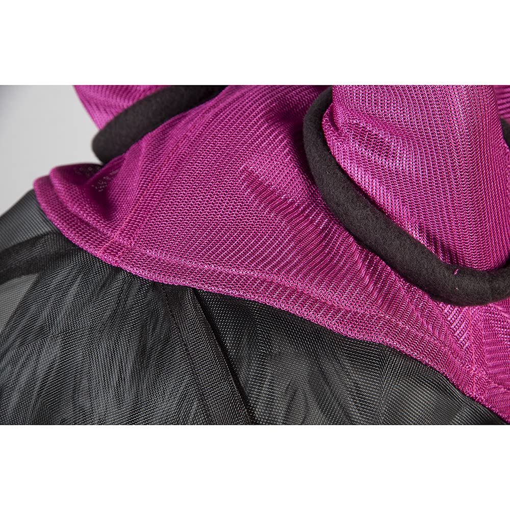PFIFF 102943 - Maschera antimosche con protezione UV, protezione da cavalli, colore: Rosa