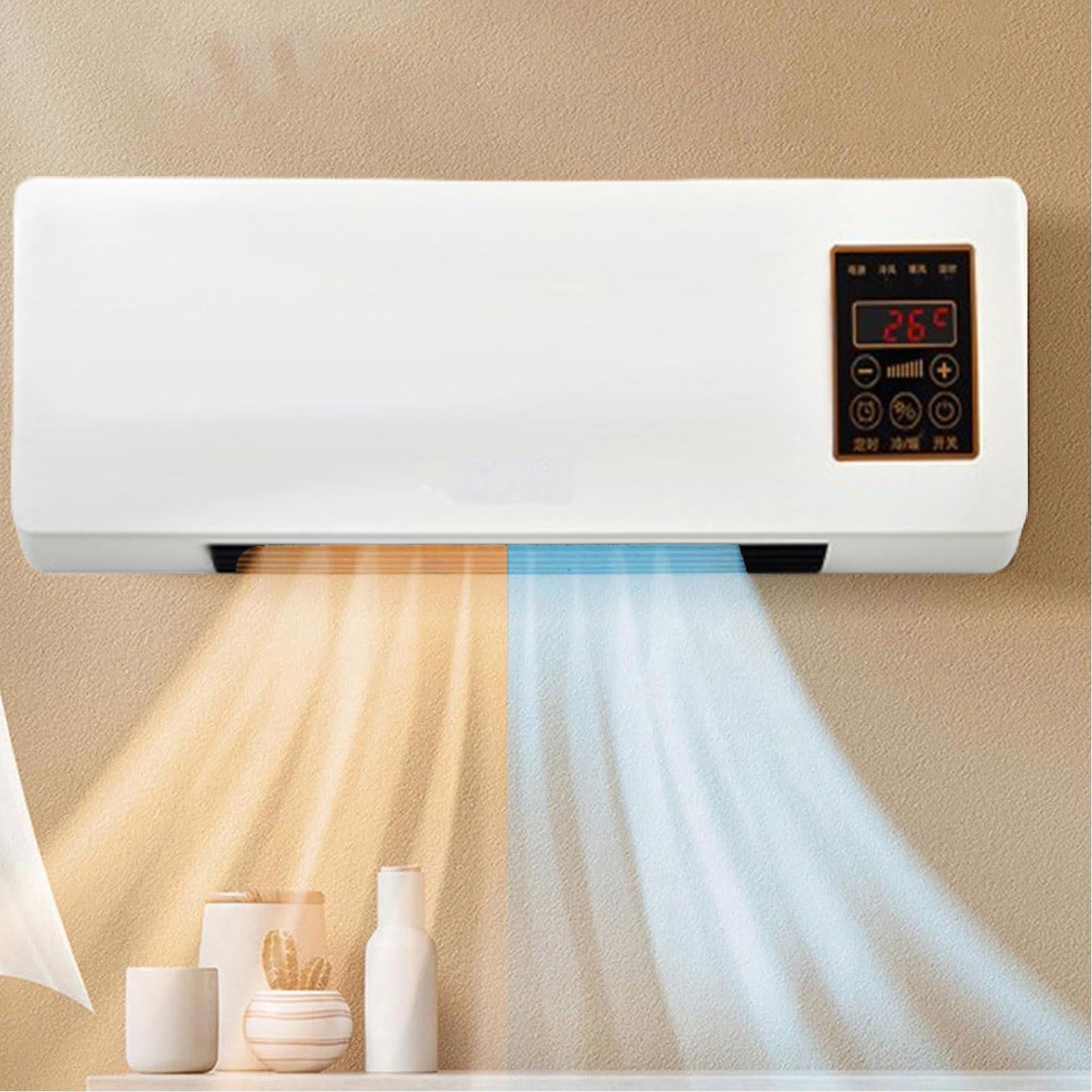 Air Conditioner, Portable Air Conditioning Split, Multifuntional Wall Air Conditioner, Quiet Operation, Timer, for Home, Bedroom & Office