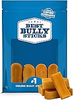 Vista 1 de Best Bully Sticks Queso de yak del Himalaya para perros, pequeño, 4 unidades (paquete de 1), natural, sin lactosa, sin olor, aperitivo de larga