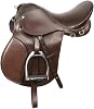 English Horse Saddle All Purpose Leather Riding Show Horse Tack Set 12 to 19 Brown Black