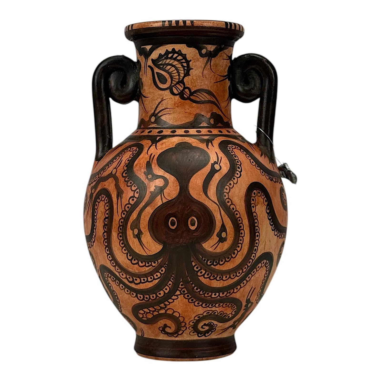 Vaso di polpo Anfora Stile marino Minoico Ceramica Cnosso Museo Copia 20 cm