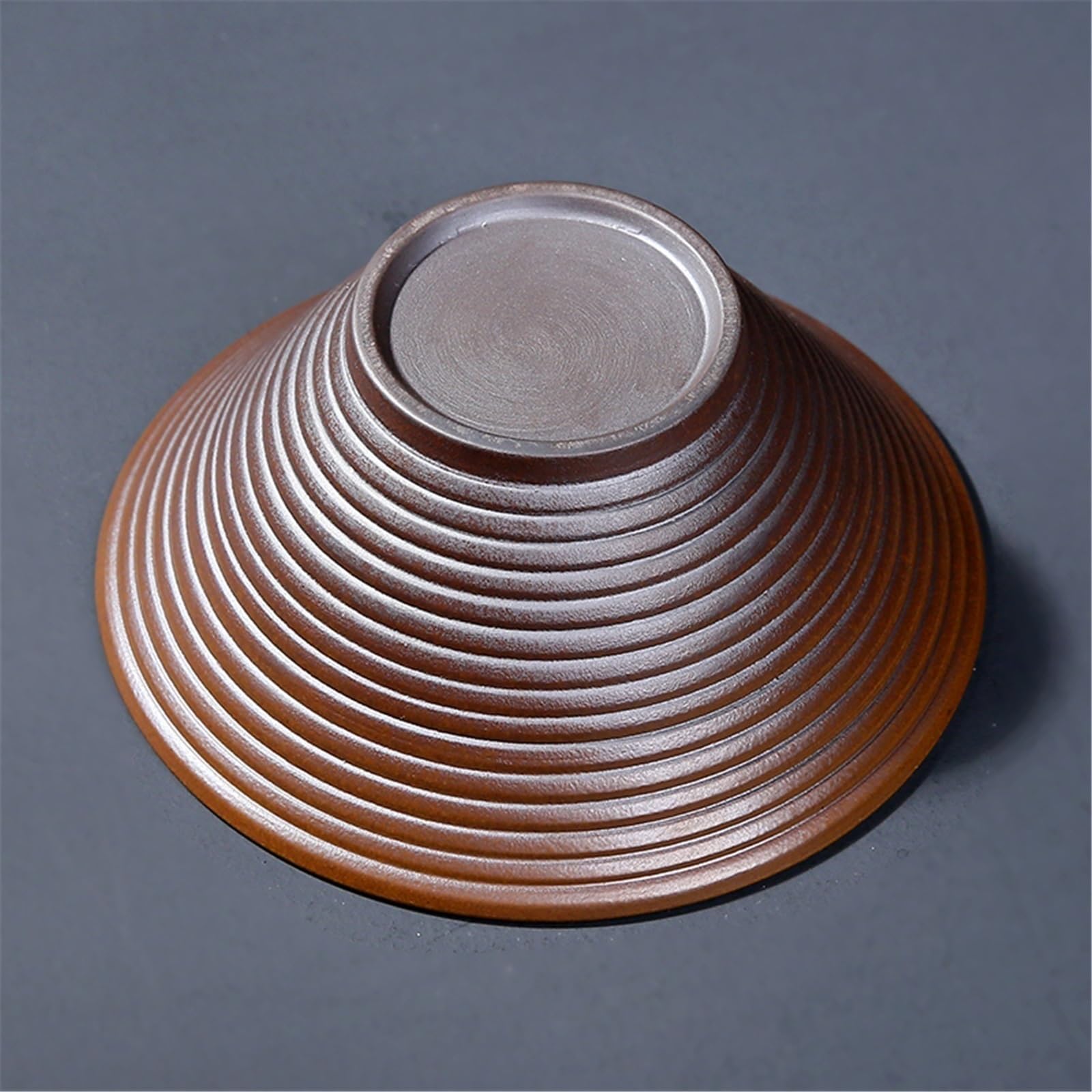 Sottovasi per Fiori Piattino in Ceramica a Forma di Cappello Paglia in Stile Cinese Vaso