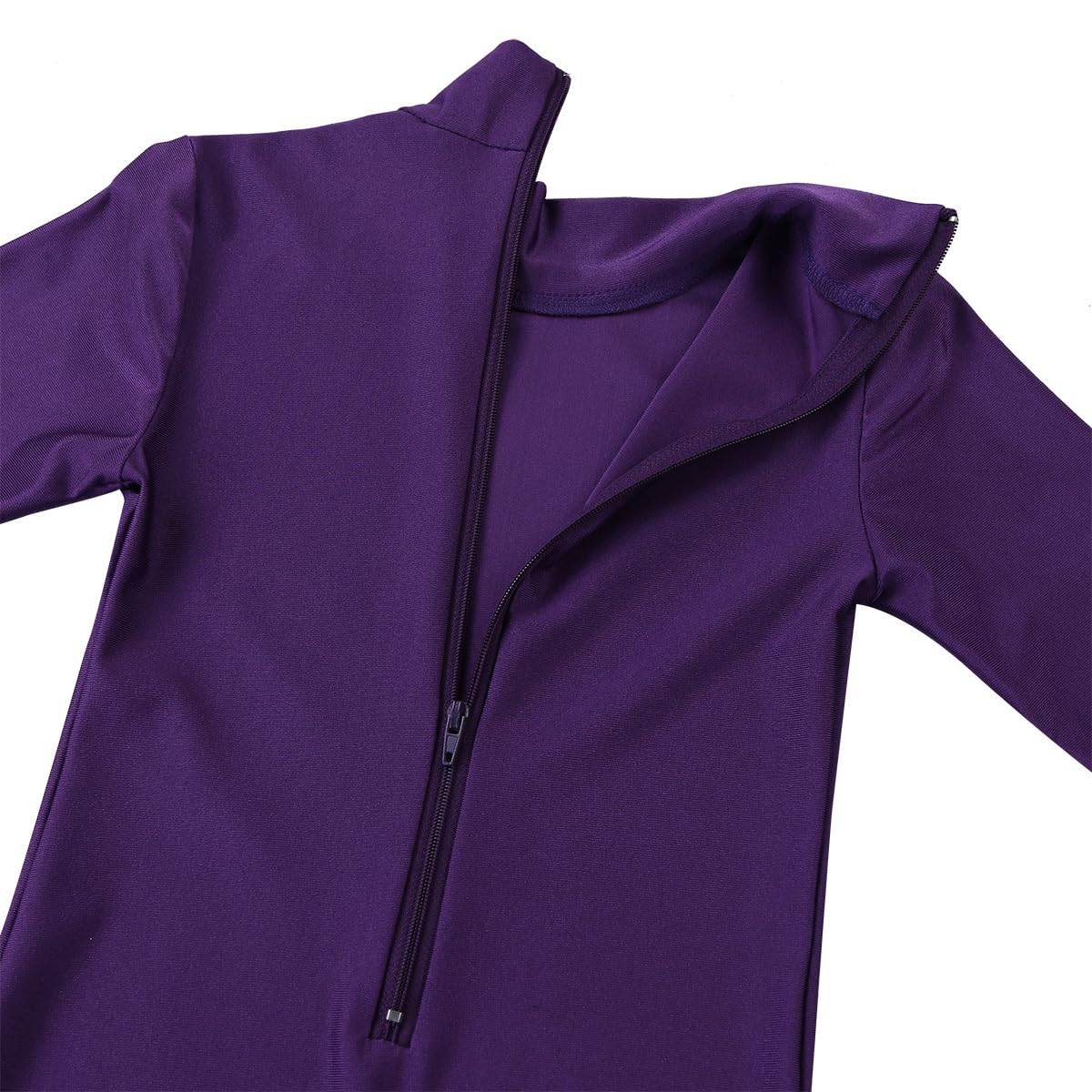 inlzdz Enfant Fille Justaucorps de Gymnastique à Manche Longue Académique Combinaison de Danse Ballet Body de Danse Jumpsuit Bodysuit Vêtement de Sport Gym Fille 3-16 Ans