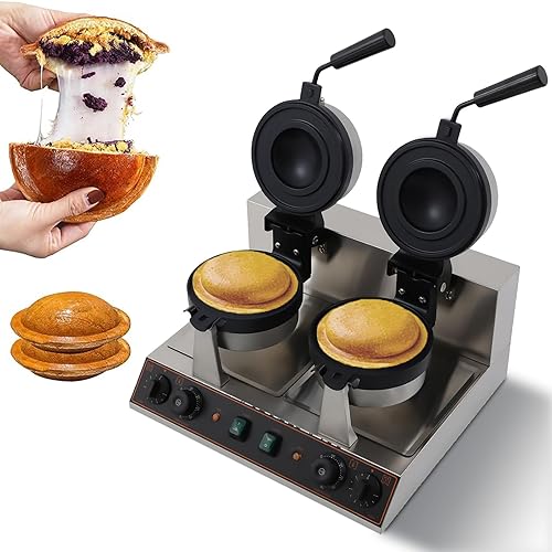 Commercial UFO Burger Maker Electric Double-head Ice Cream Burger Machine