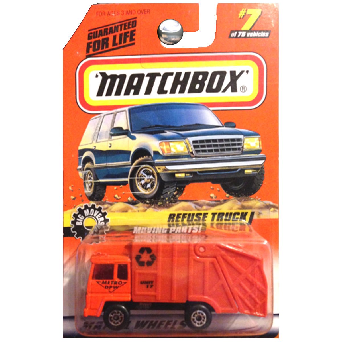 Amazon.com: Matchbox Big Movers Moving Parts Refuse Truck Garbage Amazon.com: Matchbox Big Movers Moving Parts Refuse Truck Garbage