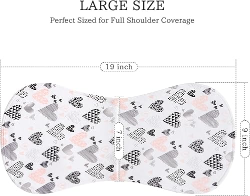 Miniatura 3 de Little Tots Juego de paños para eructos 100% algodón, absorbente y suave, toalla para recién nacidos y bebés, niños y niñas, unisex, paquete de 5