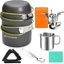 Odoland Camping Cookware Pot and Pan Set