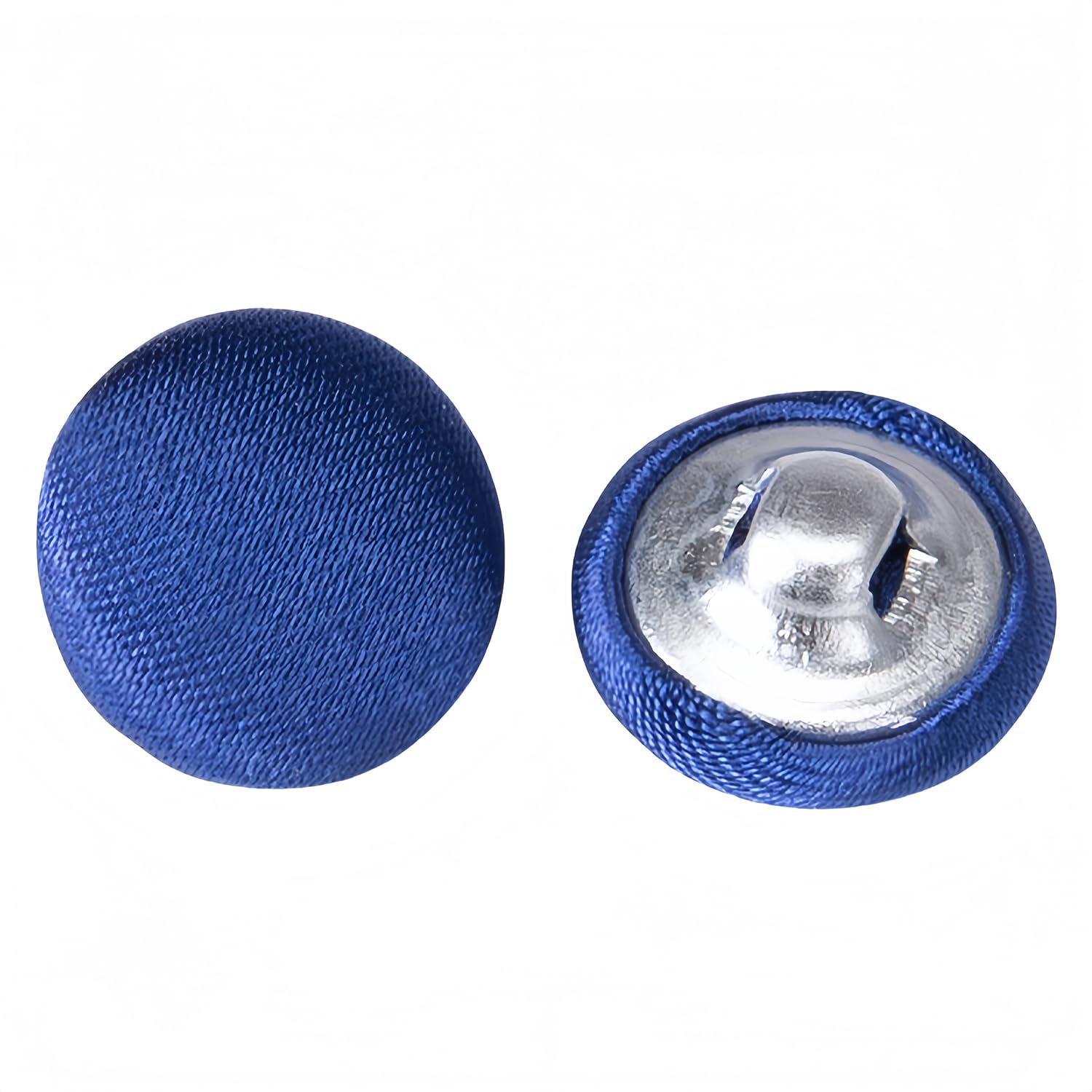 10 Pcs Satin Covered Metal Shank Buttons Cloth Buttons for Wedding Dress Tuxedo Suits