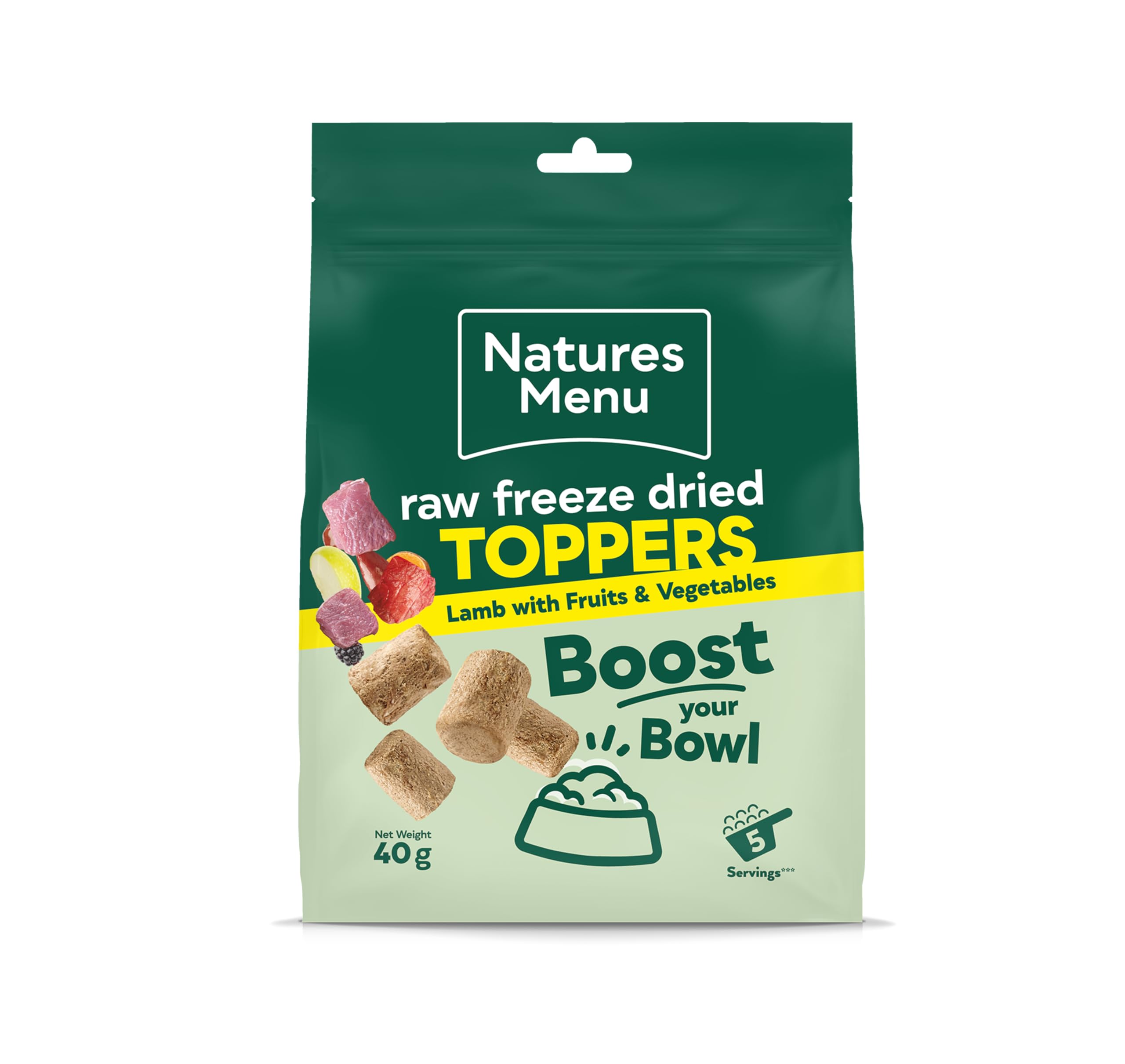 Natures Menu Complete Raw Freeze Dried Toppers - Lamb - 7 x 40g
