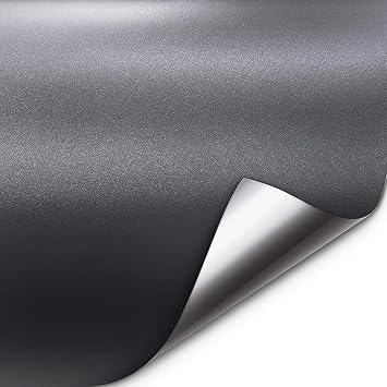 Matte Gun Metal Grey Vinyl Wrap Roll with Air Release Technology 6ft x 5ft