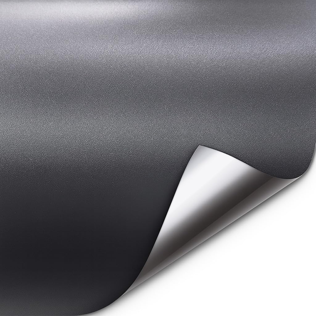 Matte Gun Metal Grey Vinyl Wrap Roll z technologią Air Release (45 cm x 1,5 m)