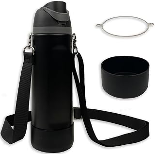 Silicone Boot Set for Owala Water Bottle 24 oz, 32 oz, 40 oz - Includes Non-Slip Sleeve, Shoulder Strap & Handle Strap, Perfect Owala Accessories, Fits Owala Tumbler, Owala FreeSip, Candy Coated