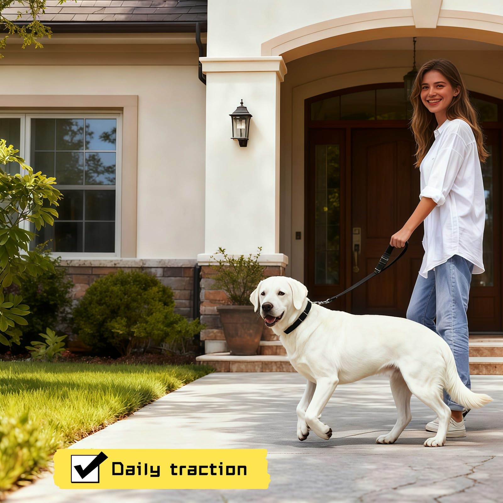 2-in-1 Car Seat Belt for Dogs, Headrest Dog Safety Harness & Leash - Adjustable Nylon Vehicle Pet Restraint, Tangle-Free Travel Solution for Small to Medium Dogs, 2-Pack - image 3