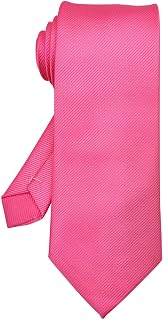Medsuo Classic Men's Solid Color Necktie - Formal Business Wedding Interview Tie, 58.3" Polyester, Easy Knot