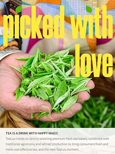 Miniatura 4 de TeeLux Bolsas de té helado dulce, té verde mezclado con té dulce natural, té verde helado refrescante de tamaño de un cuarto de galón, cero azúcar,