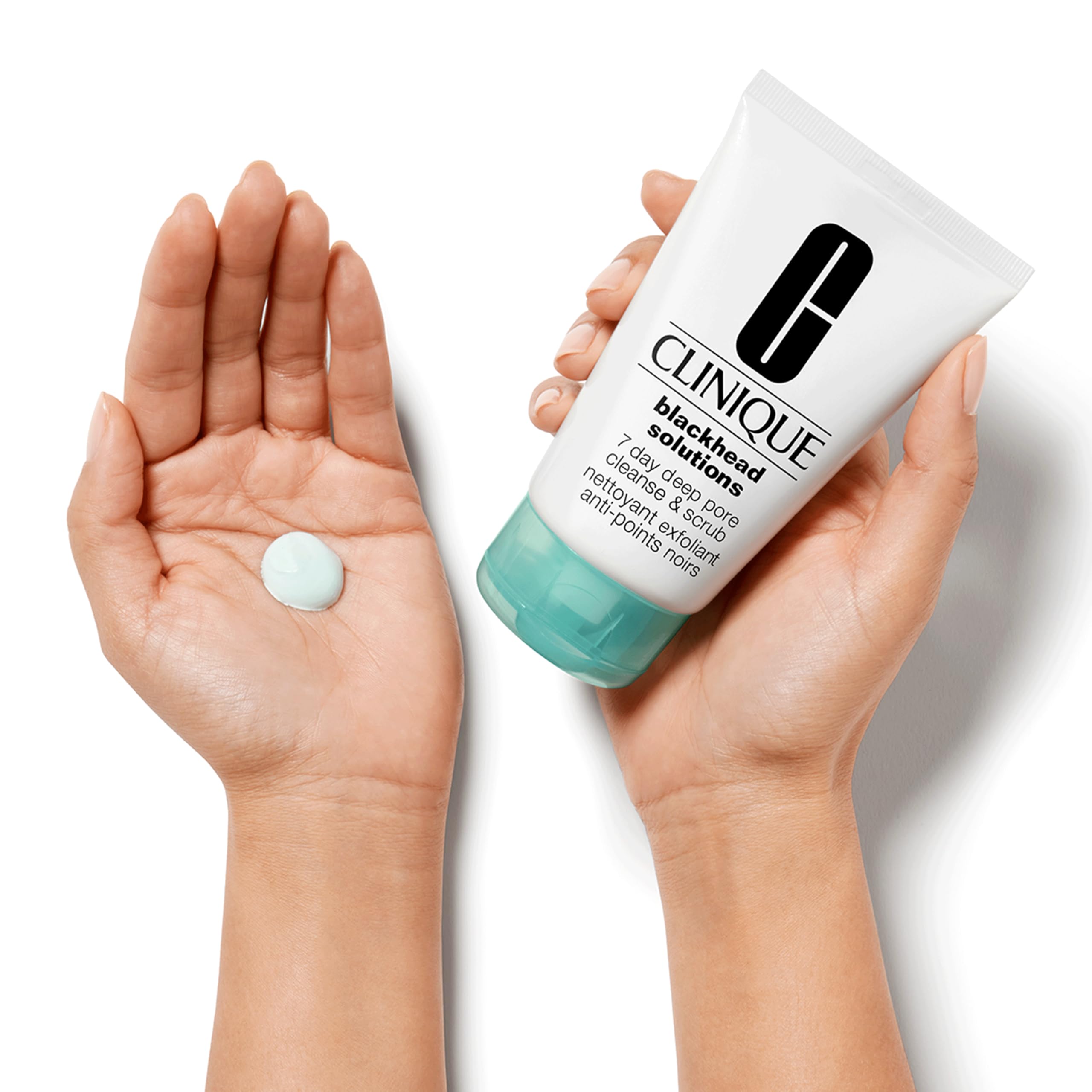 Clinique Blackhead Solutions 7 Day Deep Pore Cleanse & Scrub | Detergente scrub con acido salicilico e vitamina E, 125 ml