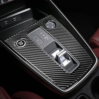 BETTERHUMZ Car Center Console Switch Panel Compatible with Audi A3 8Y S3 RS3 Sportback 2021-2025 Carbon Fiber Sticker Decor Trim Interior Tuning Accessories (Black)