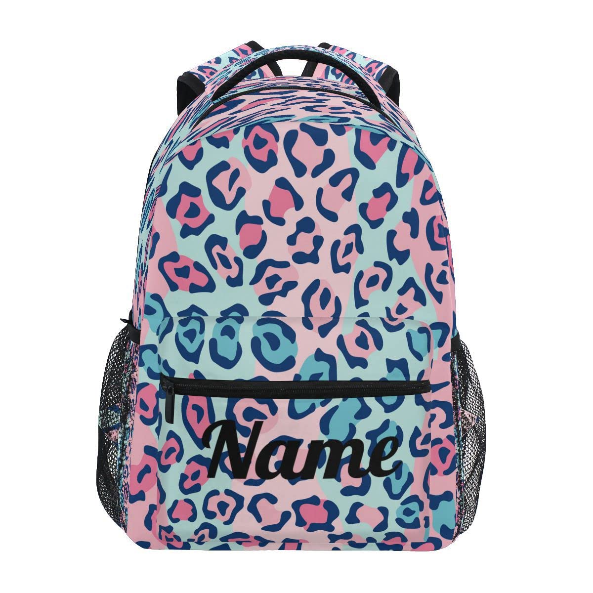 Custom1 - Mochila para niños con texto en inglés "Añade tu nombre", mochila para estudiantes primarias, bolsa para libros para niños y niñas, Personalizado14, talla única