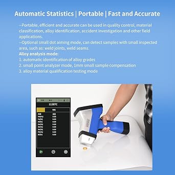 GOYOJO Hand-held Alloy Analyzer X-Ray Fluorescence Spectrometer for Ore Sample Metal Identification and PMI Identification DSF-S2