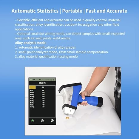 GOYOJO Hand-held Alloy Analyzer X-Ray Fluorescence Spectrometer for Ore Sample Metal Identification and PMI Identification DSF-S2