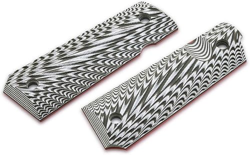 Miniatura 8 de Guuun 1911 Grips Tamaño Completo Government Commander G10 Grips Ambi Safety Cut Agressive Starburst Texturl