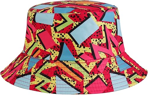Miniatura 17 de Sombrero de pescador retro de los años 80 y 90 para mujeres y hombres, sombrero de pescador de moda, plegable, accesorios para rave, sombrero de