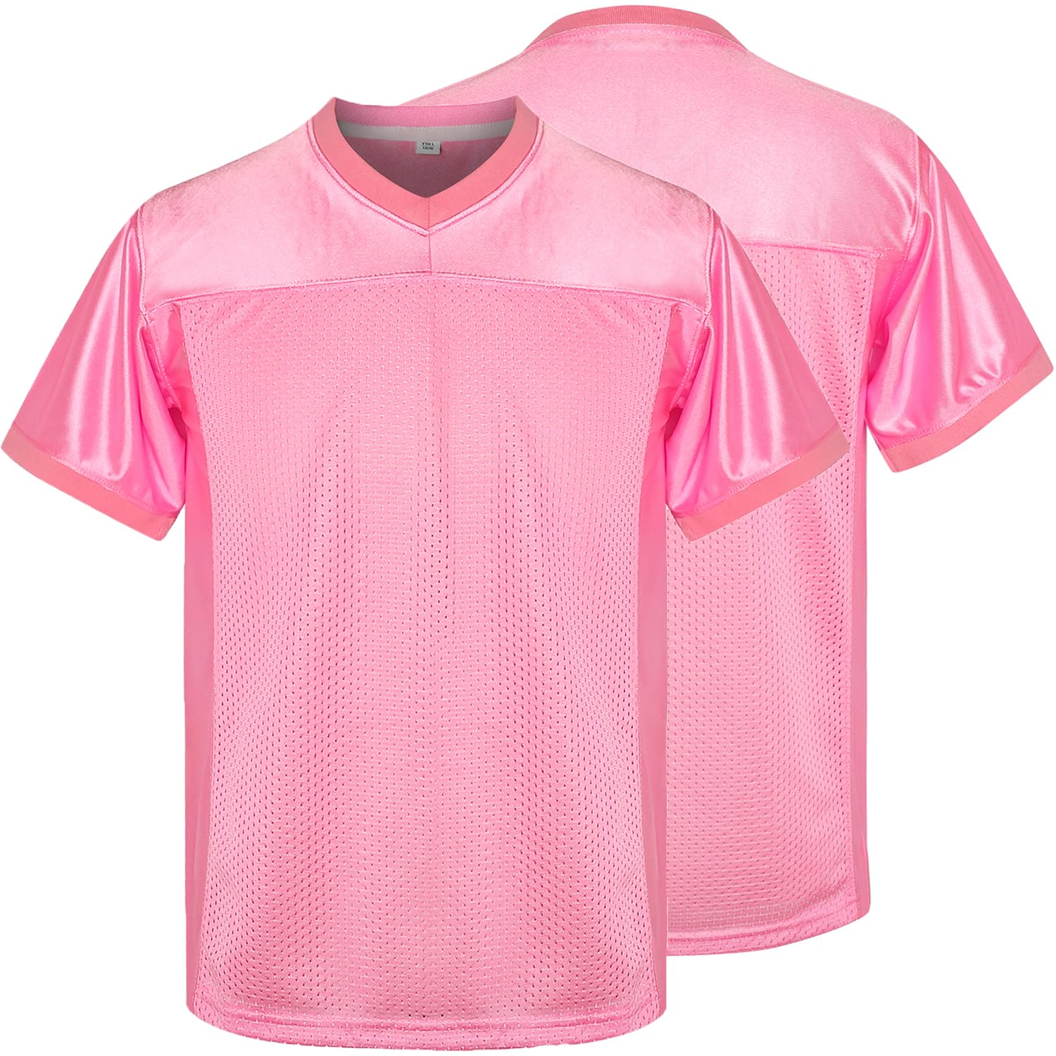 Youth Blank Football Jersey, Kid's Sports T-Shirt Hip Hop Jersey for Party