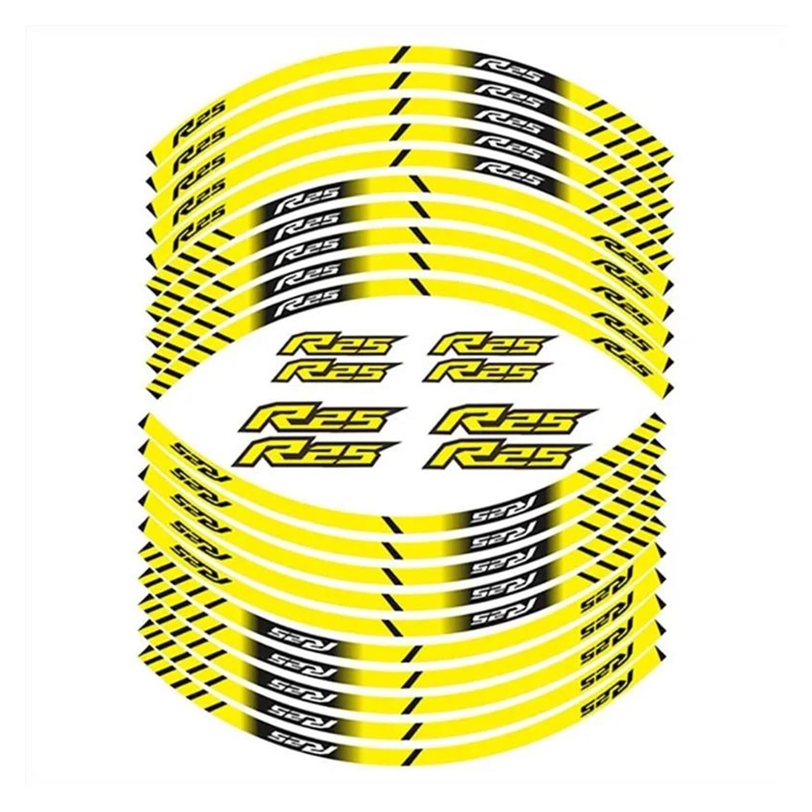 Motorcycle Wheel Sticker Tire Waterproof Reflectives Protection Decals for Yamaha R3 R25 YZF-R3 YZF-R25