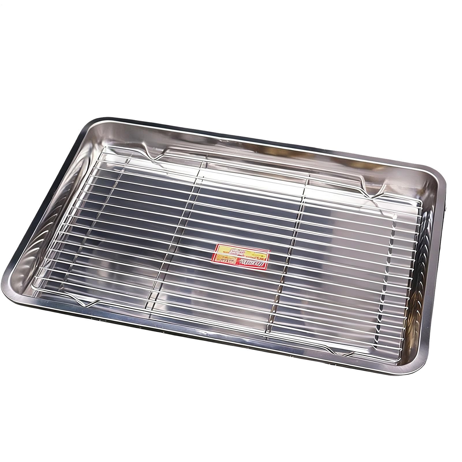 Baking Sheet Pan, with Includes Cooling Rack, 27x20cm/32x22cm/40x30cm, Baking Sheet with Rack, Stainless Steel Cookie Pan, Oven Safe and Versatile, for Home, Kitchen, Bakery