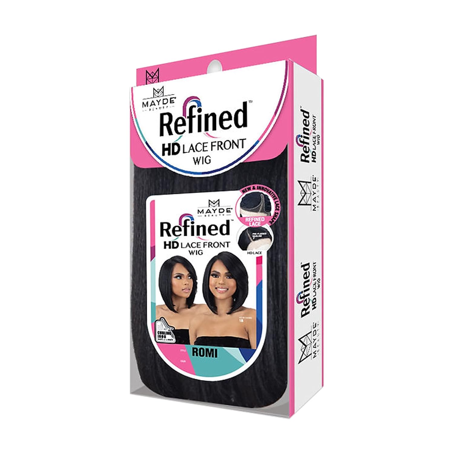 Mayde Beauty Refined HD Lace Front Wig - ROMI (1 Jet Black)