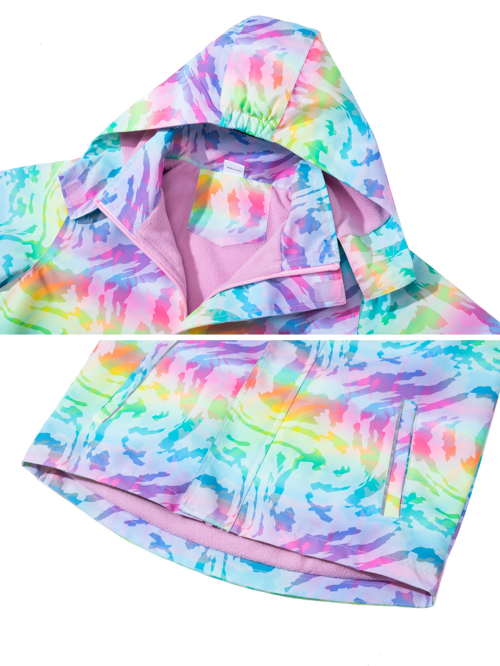CAMLAKEE Chaqueta Impermeable Niños Abrigo Chubasquero Cazadora Niñas