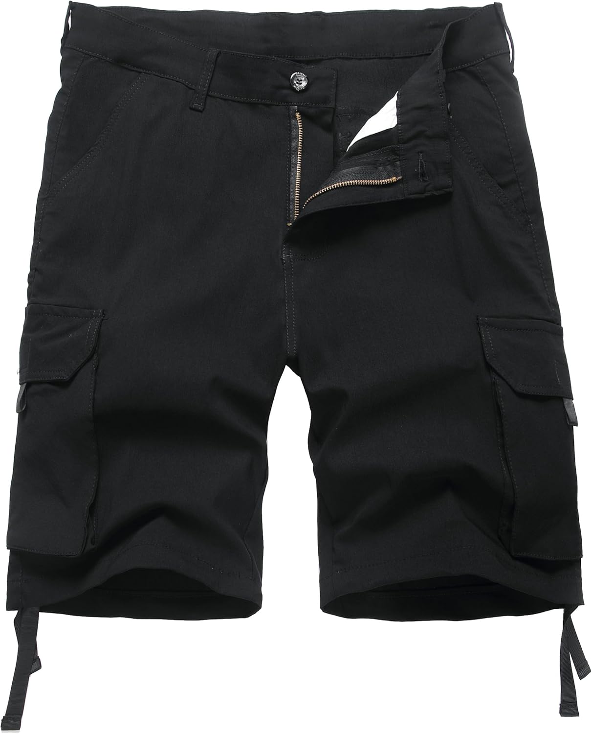 Plaid Shorts Men Classic Regular Fit Plaid Cargo Short Multi-Pocket Outdoor Shorts