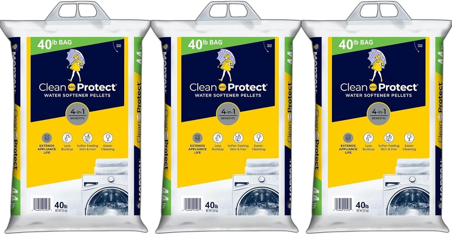 Photo 1 of (3 Pack) - 40lb bags, Clean and Protect Water Softener Salt. Extends appliance Life; Reduces Hard Water Build Up