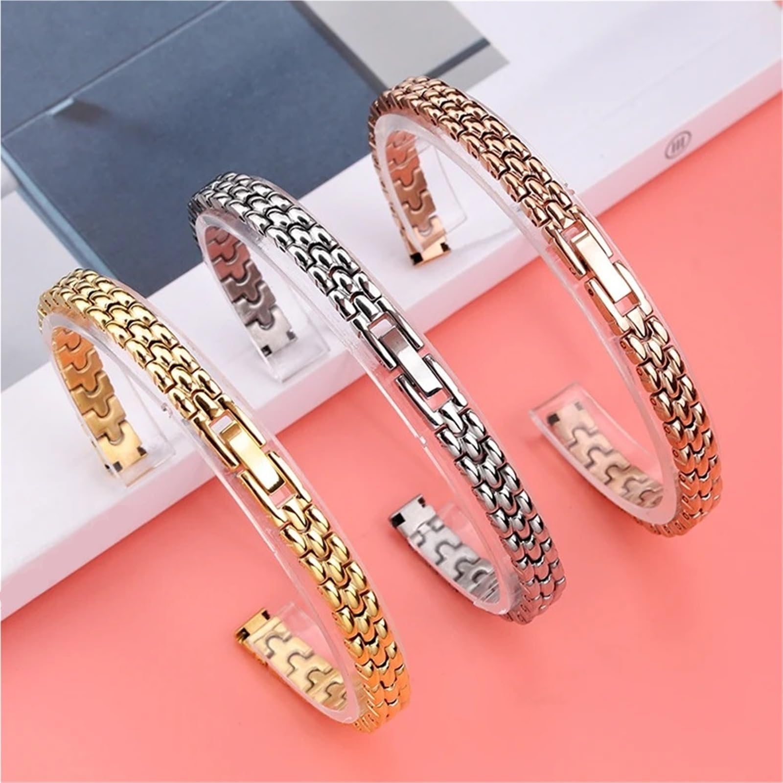 Bracelets de Montre for Femmes 6 mm, 8 mm, 10 mm, 12 mm, Bracelet en métal, Petite Taille, Universel, en Acier Inoxydable