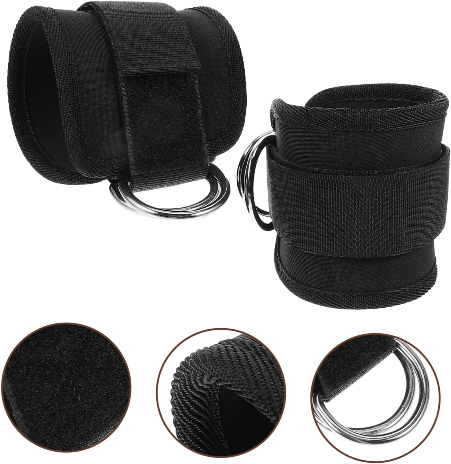 SUPVOX 10pcs Ankle Bands Cable Straps Gym Ankle Workout Straps for Cable Machine Material Easy Buckle Design