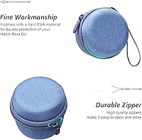 Vista 4 de XANAD Estuche rígido para Hatch Rest Go Baby Sound Machine (azul)