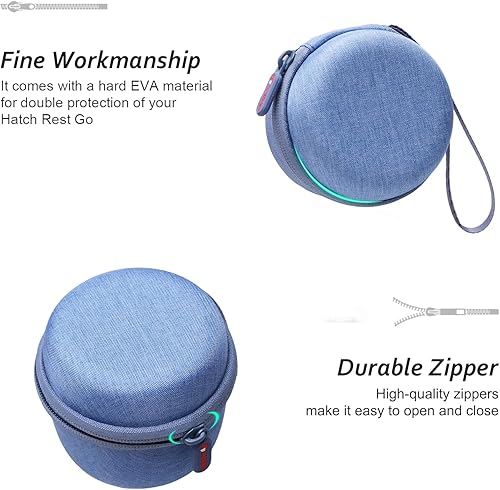 Miniatura 4 de XANAD Estuche rígido para Hatch Rest Go Baby Sound Machine (azul)